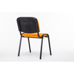 Silla De Conferencia Ken V2 En Tela Naranja