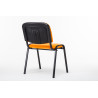 Silla De Conferencia Ken V2 En Tela Naranja