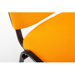 Silla De Conferencia Ken V2 En Tela Naranja