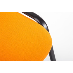 Silla De Conferencia Ken V2 En Tela Naranja