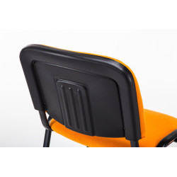 Silla De Conferencia Ken V2 En Tela Naranja
