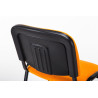Silla De Conferencia Ken V2 En Tela Naranja
