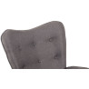 Silla Mecedora Sanka En Tela Gris oscuro