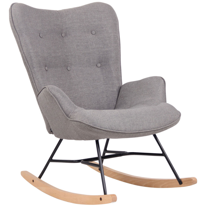 Silla Mecedora Sanka En Tela Gris