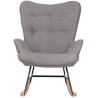 Silla Mecedora Sanka En Tela Gris