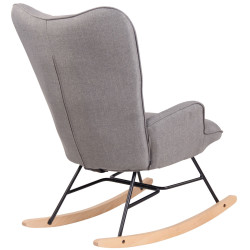 Silla Mecedora Sanka En Tela Gris