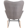 Silla Mecedora Sanka En Tela Gris