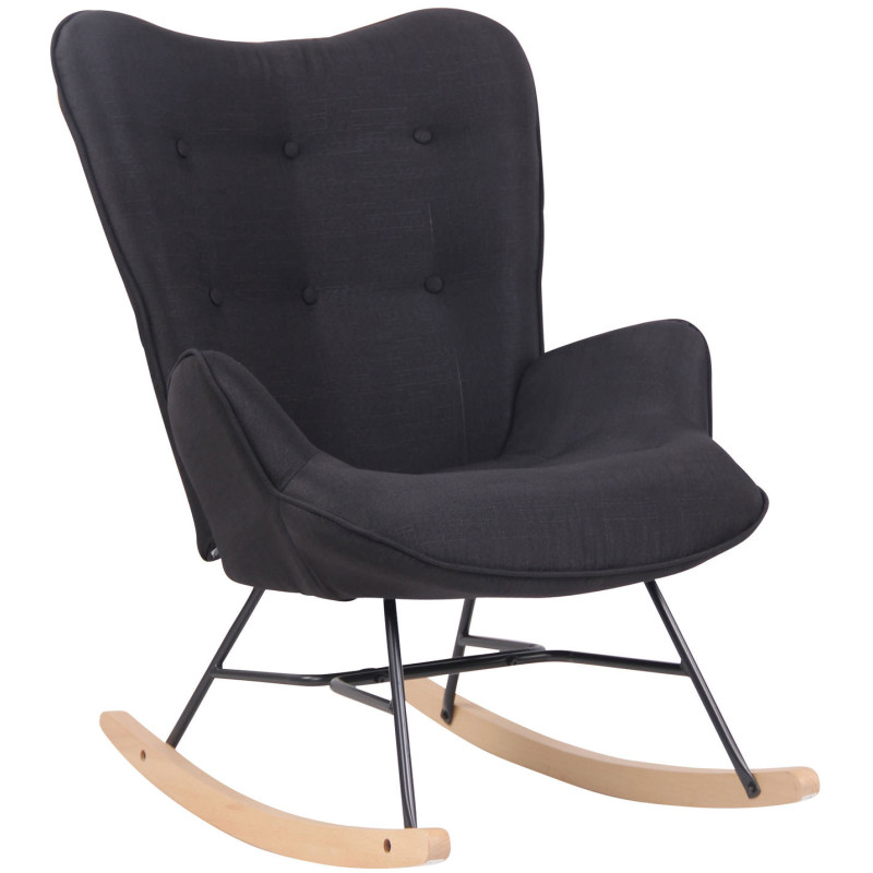 Silla Mecedora Sanka En Tela Negro