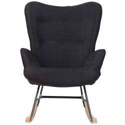 Silla Mecedora Sanka En Tela Negro