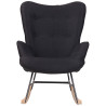 Silla Mecedora Sanka En Tela Negro