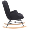 Silla Mecedora Sanka En Tela Negro