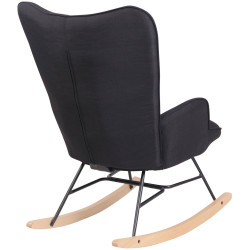 Silla Mecedora Sanka En Tela Negro