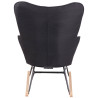 Silla Mecedora Sanka En Tela Negro