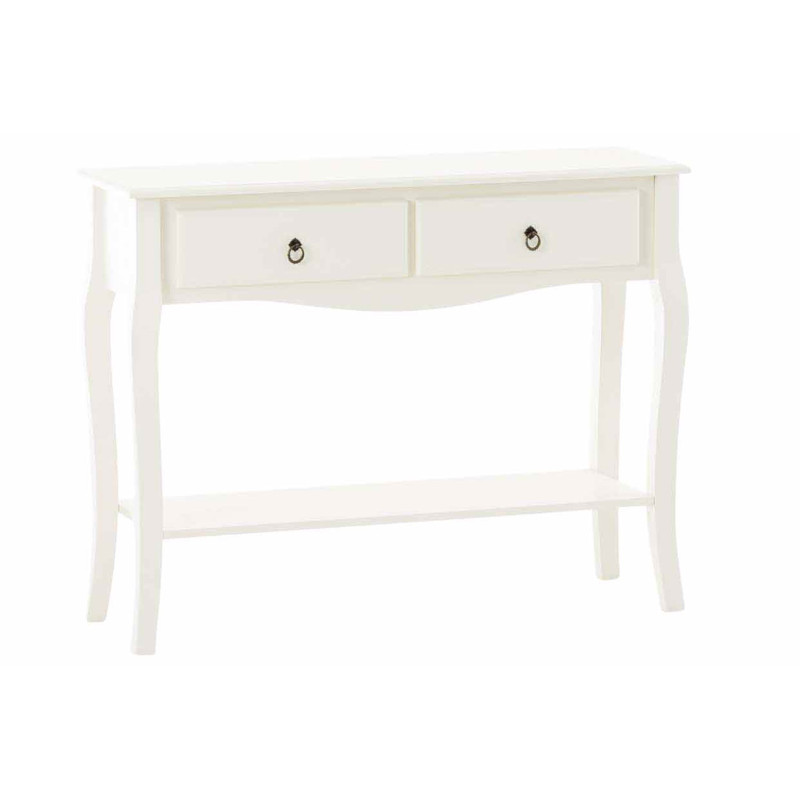 Mesa Consola LIV en Estilo Rústico Blanco