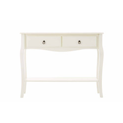 Mesa Consola LIV en Estilo Rústico Blanco