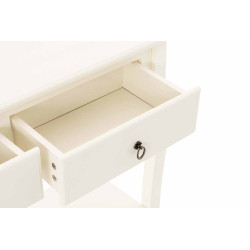 Mesa Consola LIV en Estilo Rústico Blanco