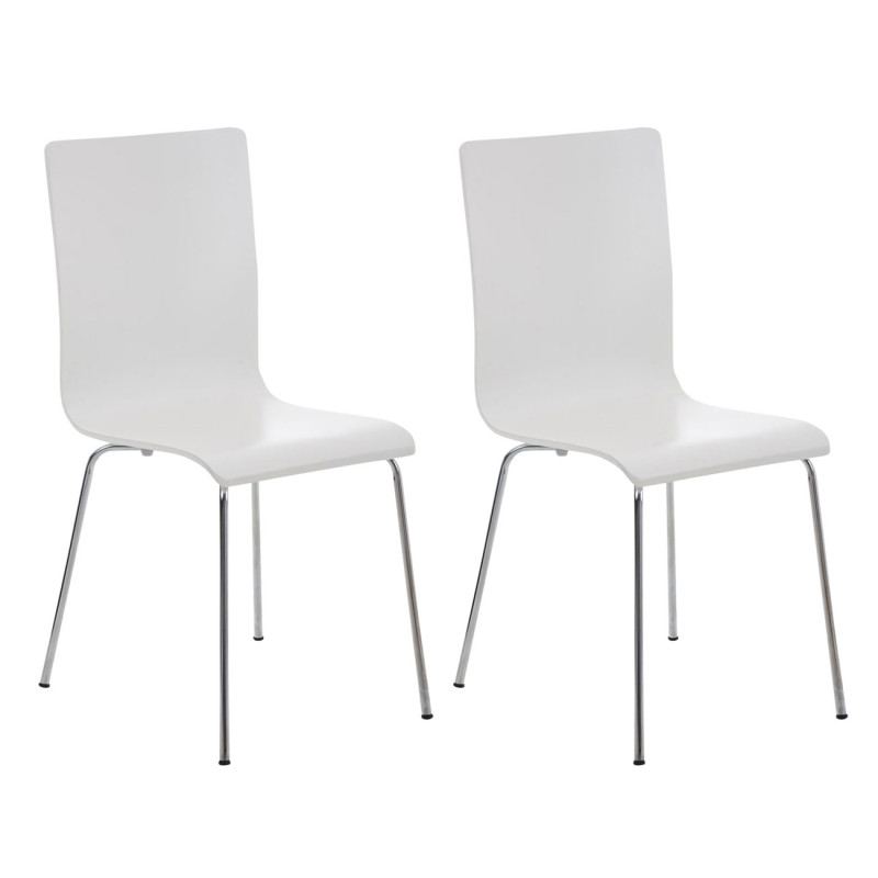 Juego de 2 Sillas de Espera Pepe Blanco