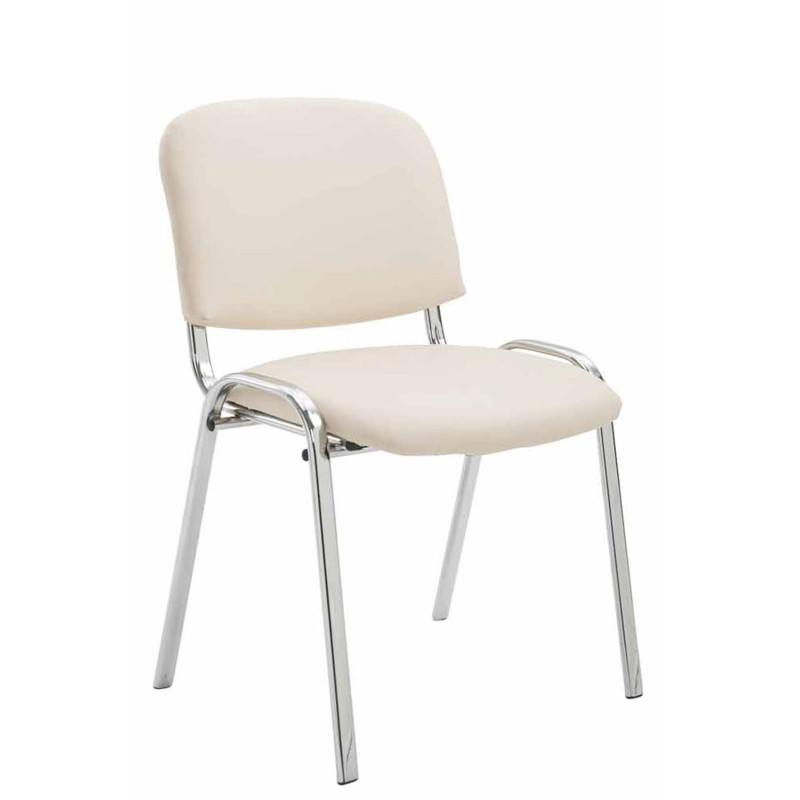 Silla De Conferencia Ken Chrom Crema