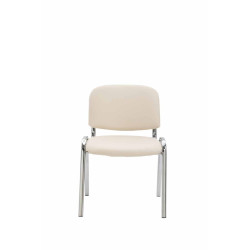 Silla De Conferencia Ken Chrom Crema