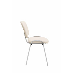 Silla De Conferencia Ken Chrom Crema