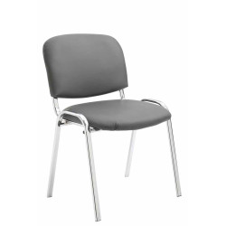 Silla De Conferencia Ken Chrom Gris