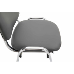 Silla De Conferencia Ken Chrom Gris