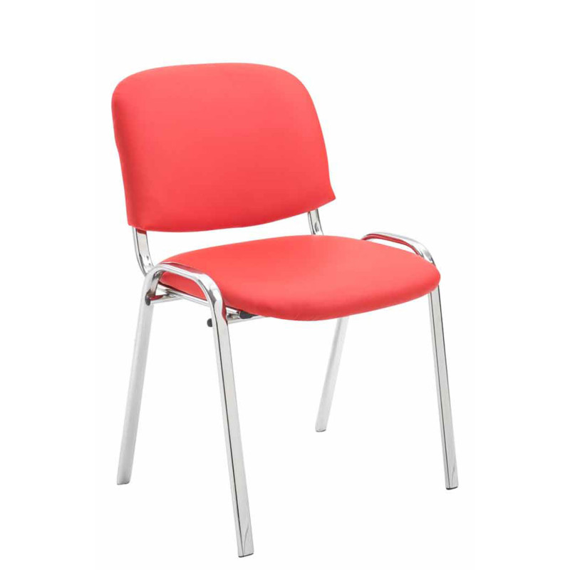 Silla De Conferencia Ken Chrom Rojo