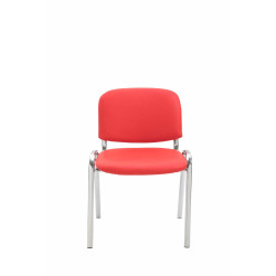 Silla De Conferencia Ken Chrom Rojo