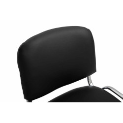 Silla De Conferencia Ken Chrom Negro