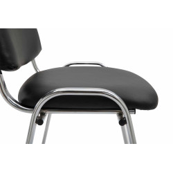 Silla De Conferencia Ken Chrom Negro