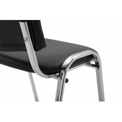 Silla De Conferencia Ken Chrom Negro