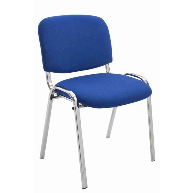 Silla De Conferencia Ken Chrom En Tela Azul