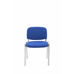 Silla De Conferencia Ken Chrom En Tela Azul