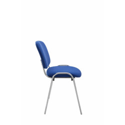 Silla De Conferencia Ken Chrom En Tela Azul