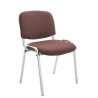 Silla De Conferencia Ken Chrom En Tela Marrón