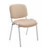 Silla De Conferencia Ken Chrom En Tela Crema