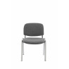 Silla De Conferencia Ken Chrom En Tela Gris