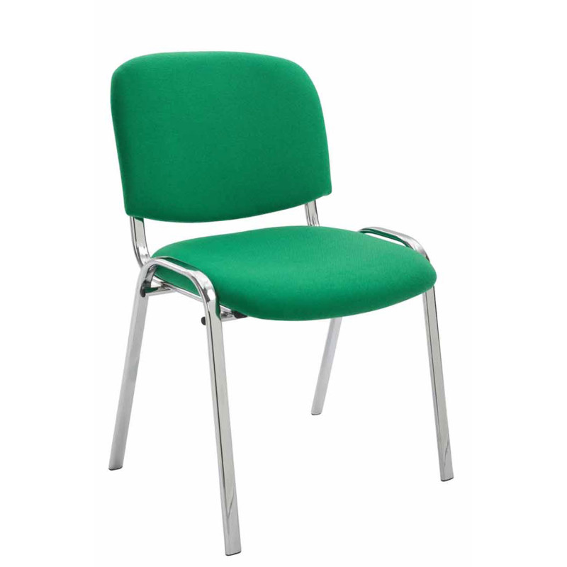 Silla De Conferencia Ken Chrom En Tela Verde