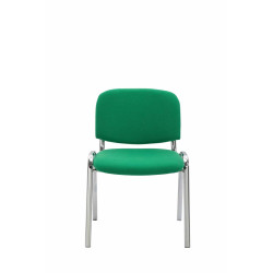 Silla De Conferencia Ken Chrom En Tela Verde