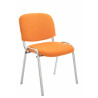 Silla De Conferencia Ken Chrom En Tela Naranja