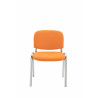 Silla De Conferencia Ken Chrom En Tela Naranja