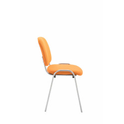 Silla De Conferencia Ken Chrom En Tela Naranja