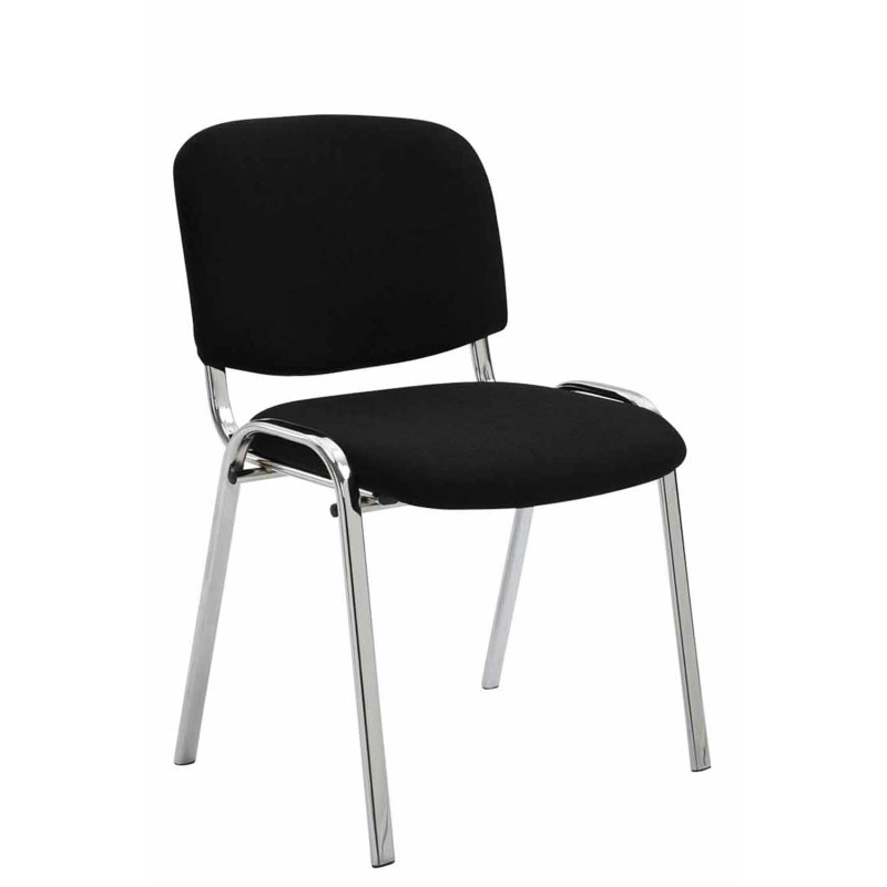 Silla De Conferencia Ken Chrom En Tela Negro