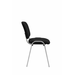 Silla De Conferencia Ken Chrom En Tela Negro