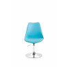 Silla De Comedor Maverick Cromado,Azul