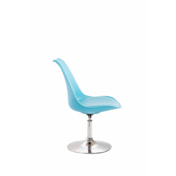 Silla De Comedor Maverick Cromado,Azul
