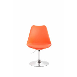 Silla De Comedor Maverick Cromado,Naranja
