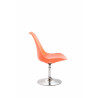 Silla De Comedor Maverick Cromado,Naranja