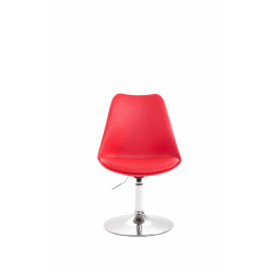 Silla De Comedor Maverick Cromado,Rojo