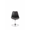 Silla De Comedor Maverick Cromado,Negro